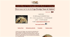 Desktop Screenshot of capeprestigetours.com